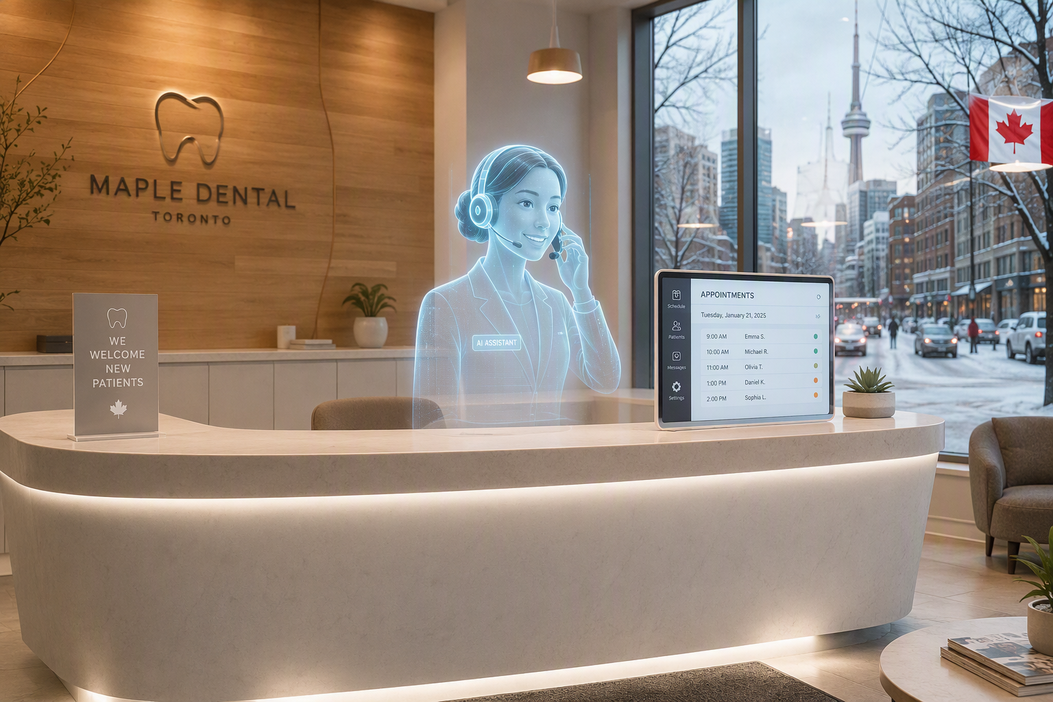 AI Receptionist for Canadian Dental Clinics: The Front Desk That Never Takes Lunch